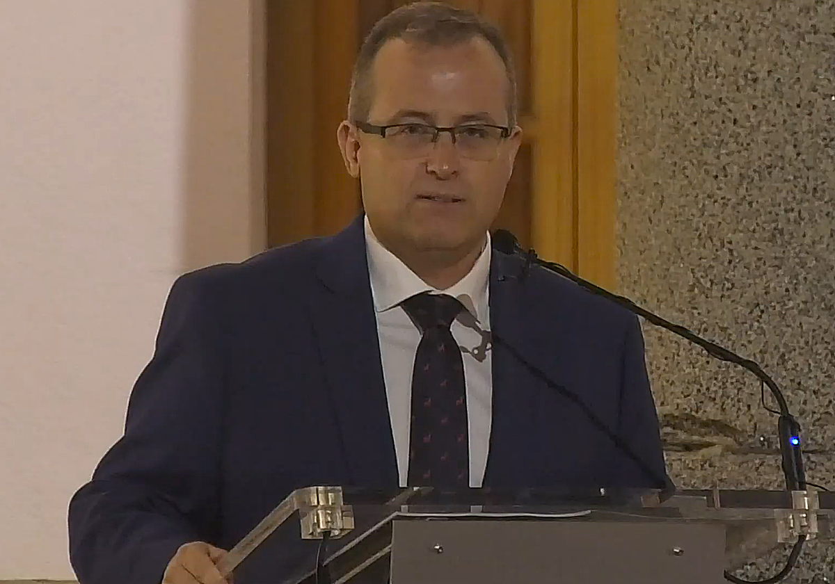 José Antonio Dominguez en un instante de su pregón