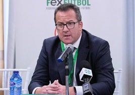 Sergio Merchán, actual presidente de la Federación Extremeña de Fútbol.