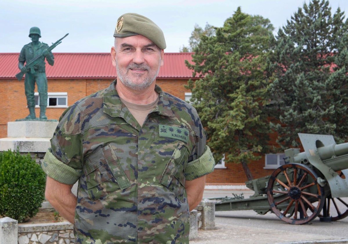 Álvaro Kromer Espejo fotografiado el pasado martes en las instalaciones del Cefot de Cáceres.