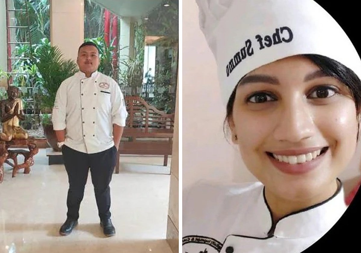 Dos de los estudiantes afectados.