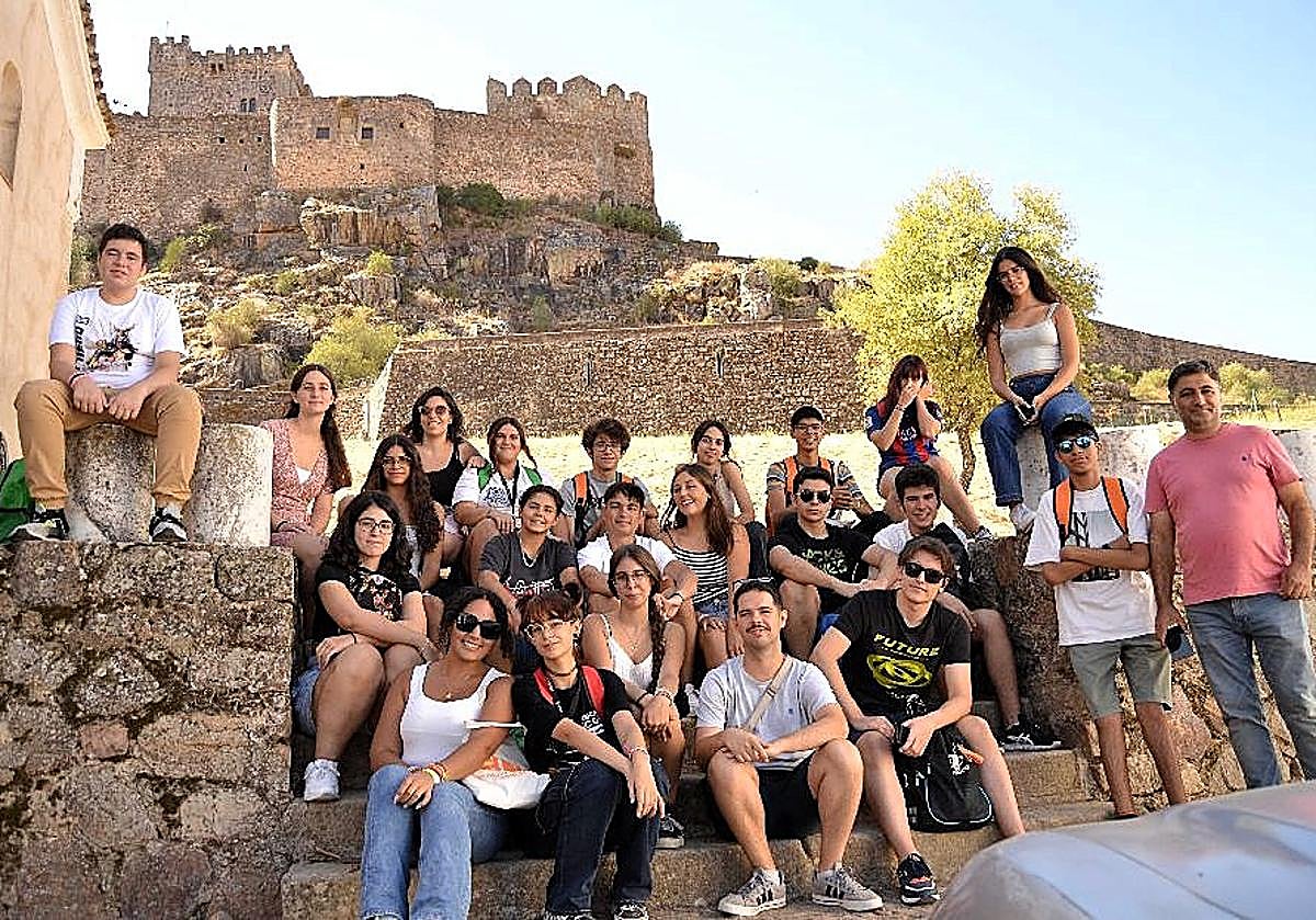 Los participantes en EcofuturoRural!? de ruta el pasado verano en Alburquerque