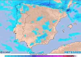 Mapa de avisos de la Agencia Estatal de Meteorología para el sábado.