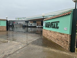 Fachada de la empresa donde ha fallecido esta mañana el trabajador de 45 años