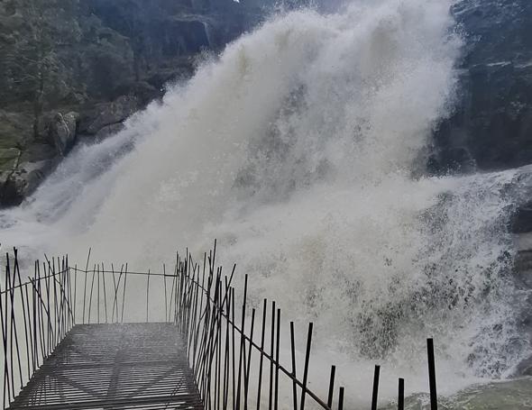 Cascada del Caozo, en el término de Piornal, hoy.