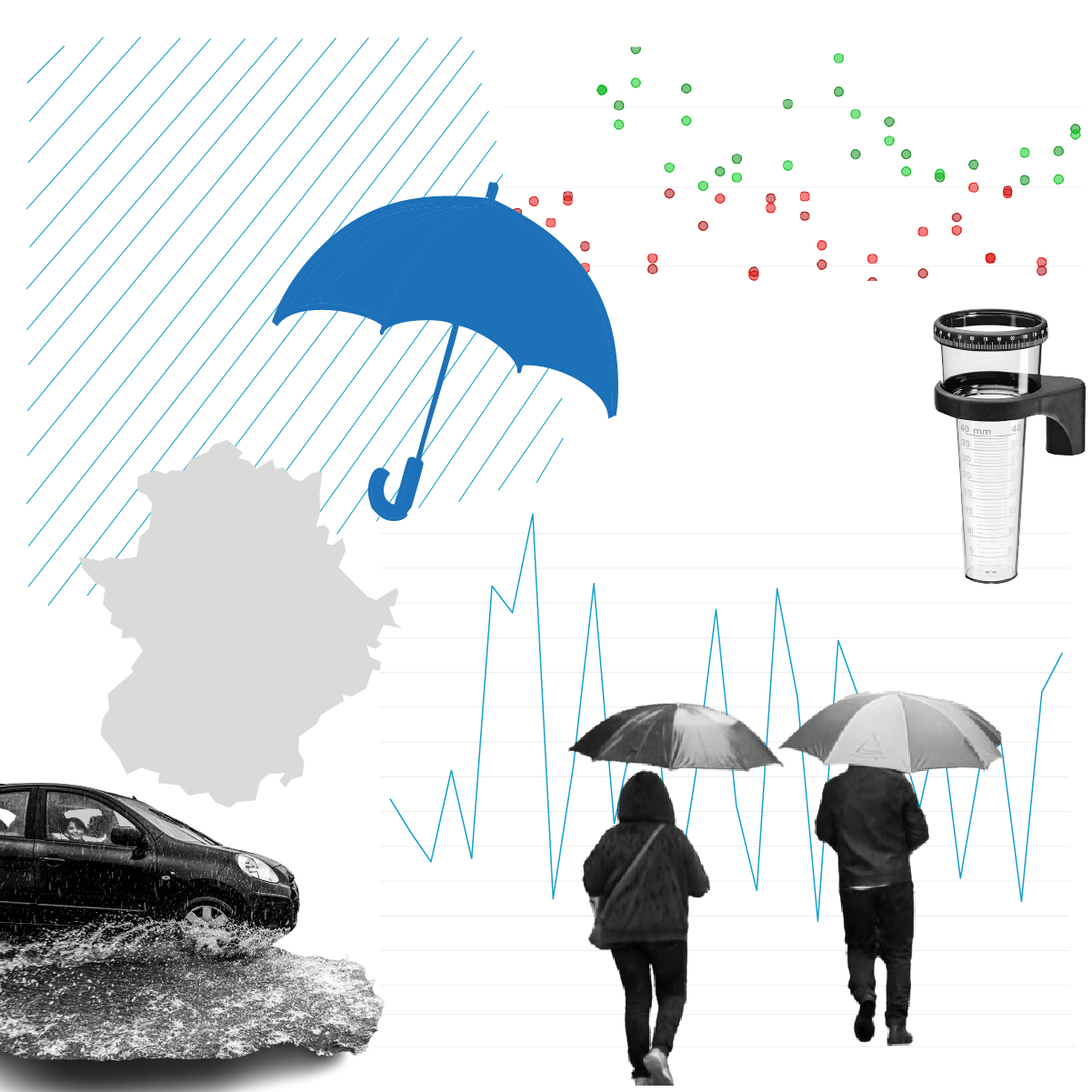 Así han sido los últimos 33 años de lluvias en Extremadura