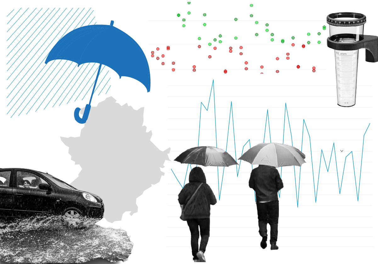 Así han sido los últimos 34 años de lluvias en Extremadura