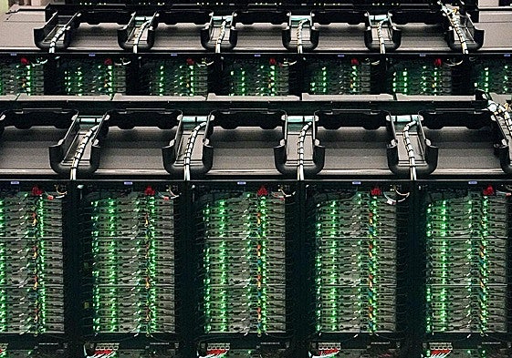 Imagen de un supercomputador.