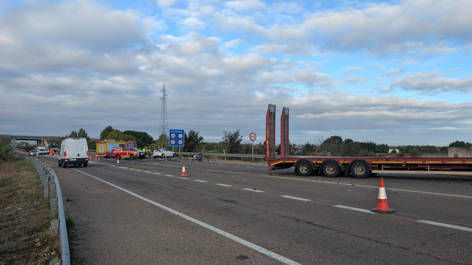 Así ha sido el accidente mortal en Villanueva de la Serena