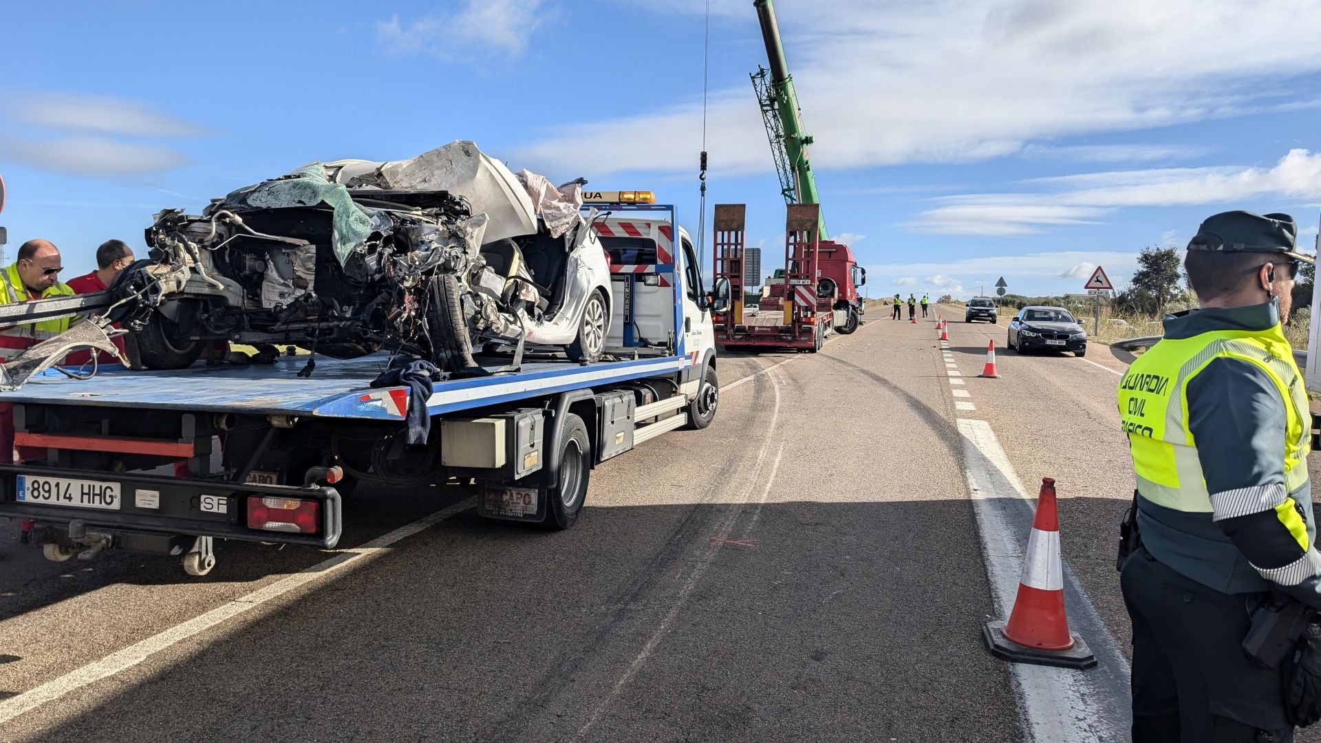 Así ha sido el accidente mortal en Villanueva de la Serena