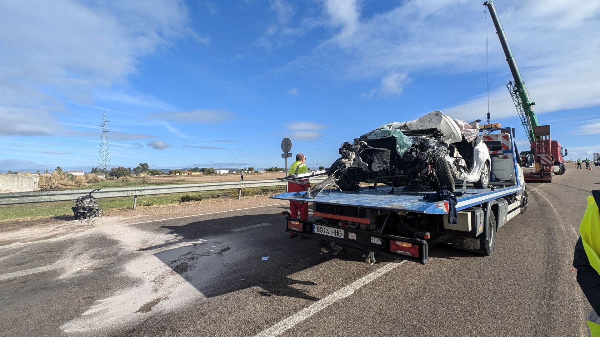 Así ha sido el accidente mortal en Villanueva de la Serena