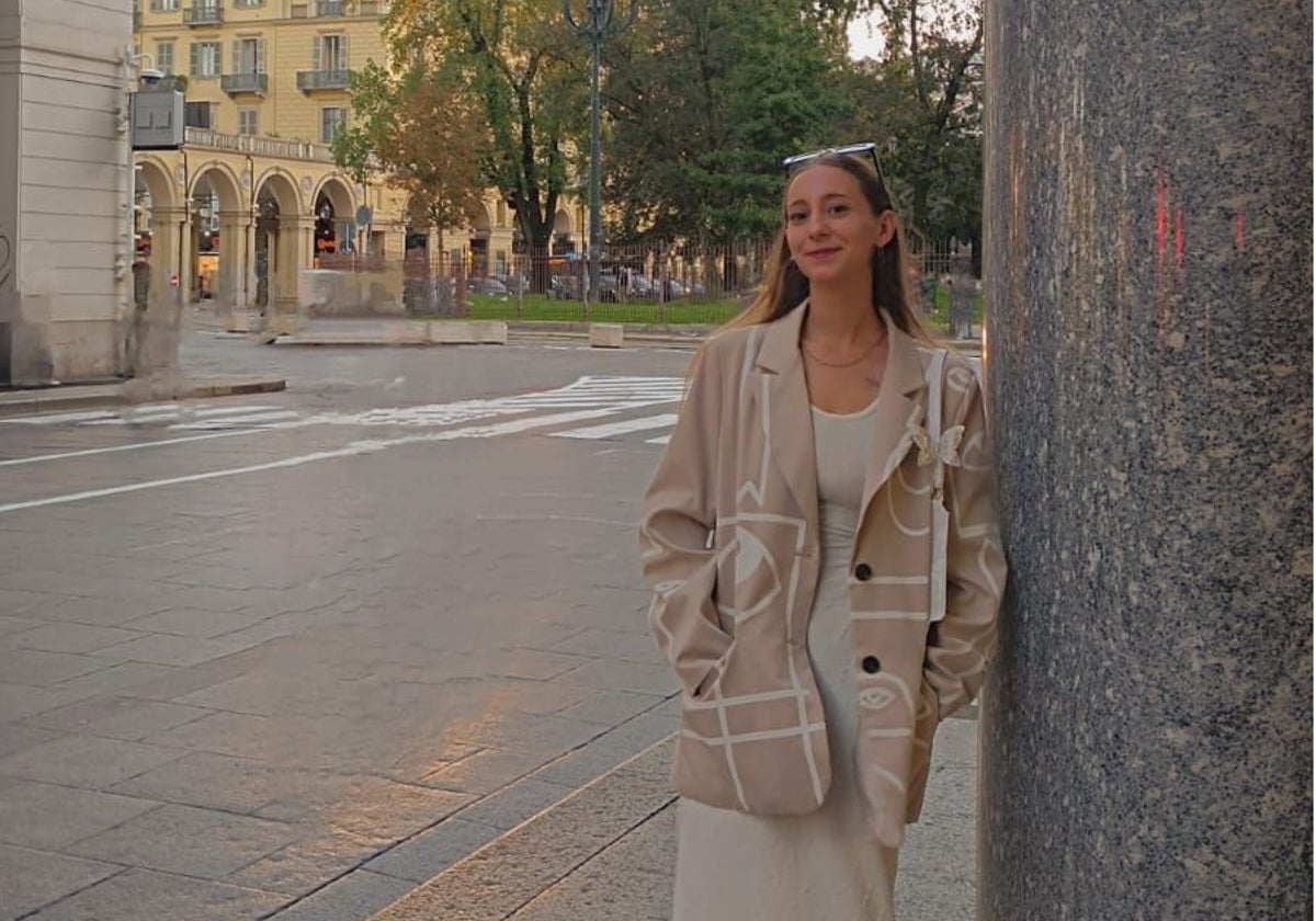 Esther Mena vive en Turín con una beca de movilidad Erasmus.