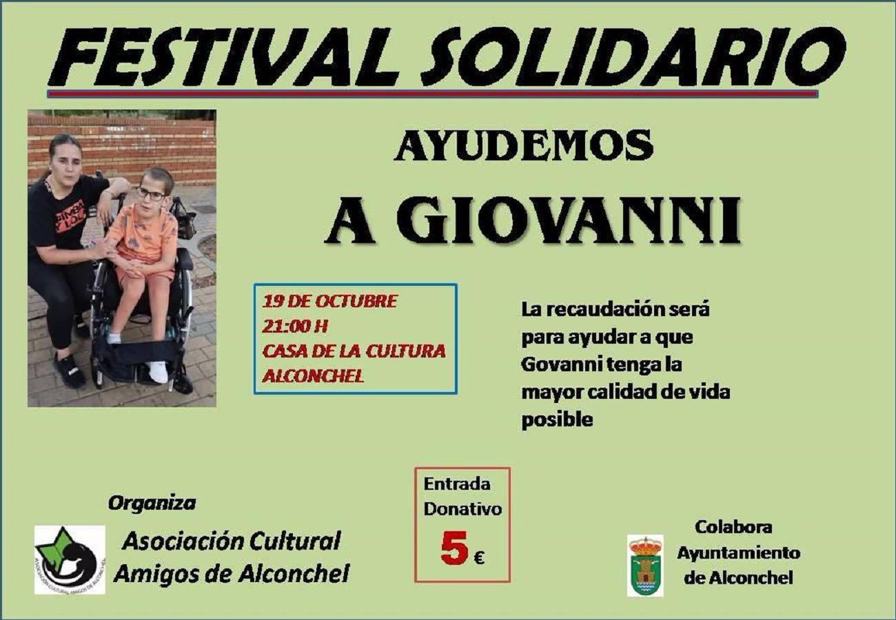 Cartel del festival solidario.
