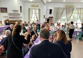 Convivencia de la Asociación de Pensionistas «La vida sigue» en Coria.