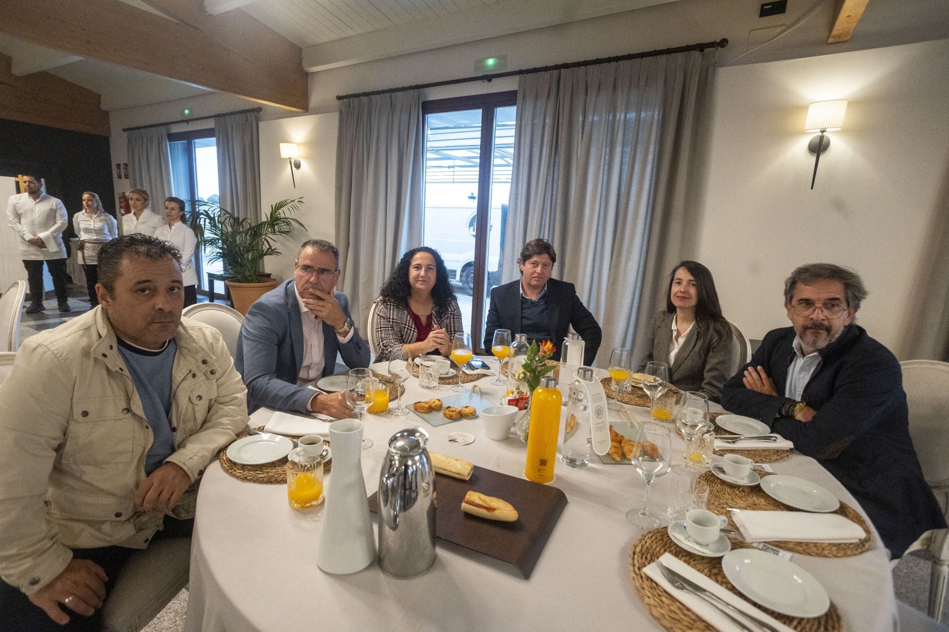 Felipe Giraldo, (-), Yolanda Tomillo, Enrique Talavera, Ana Valentina y Damián Morcillo.