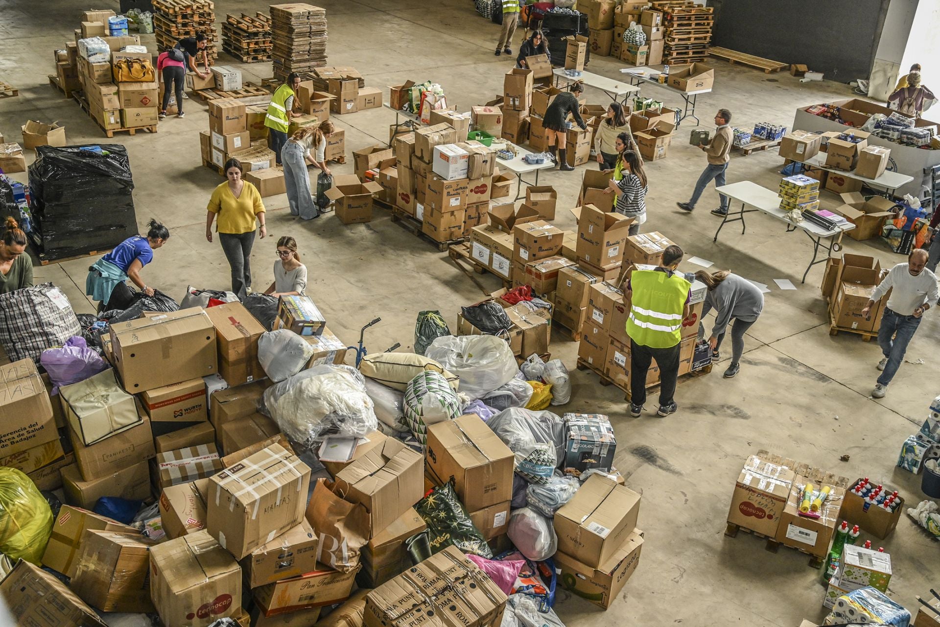 Ifeba centraliza la ayuda de Badajoz a los afectados por la DANA