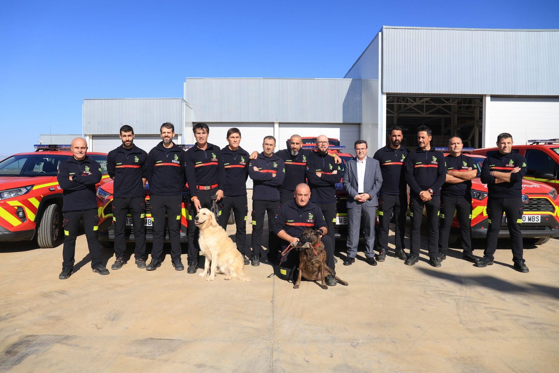 Así han recibido a los bomberos de la Diputación de Badajoz que regresan de Valencia