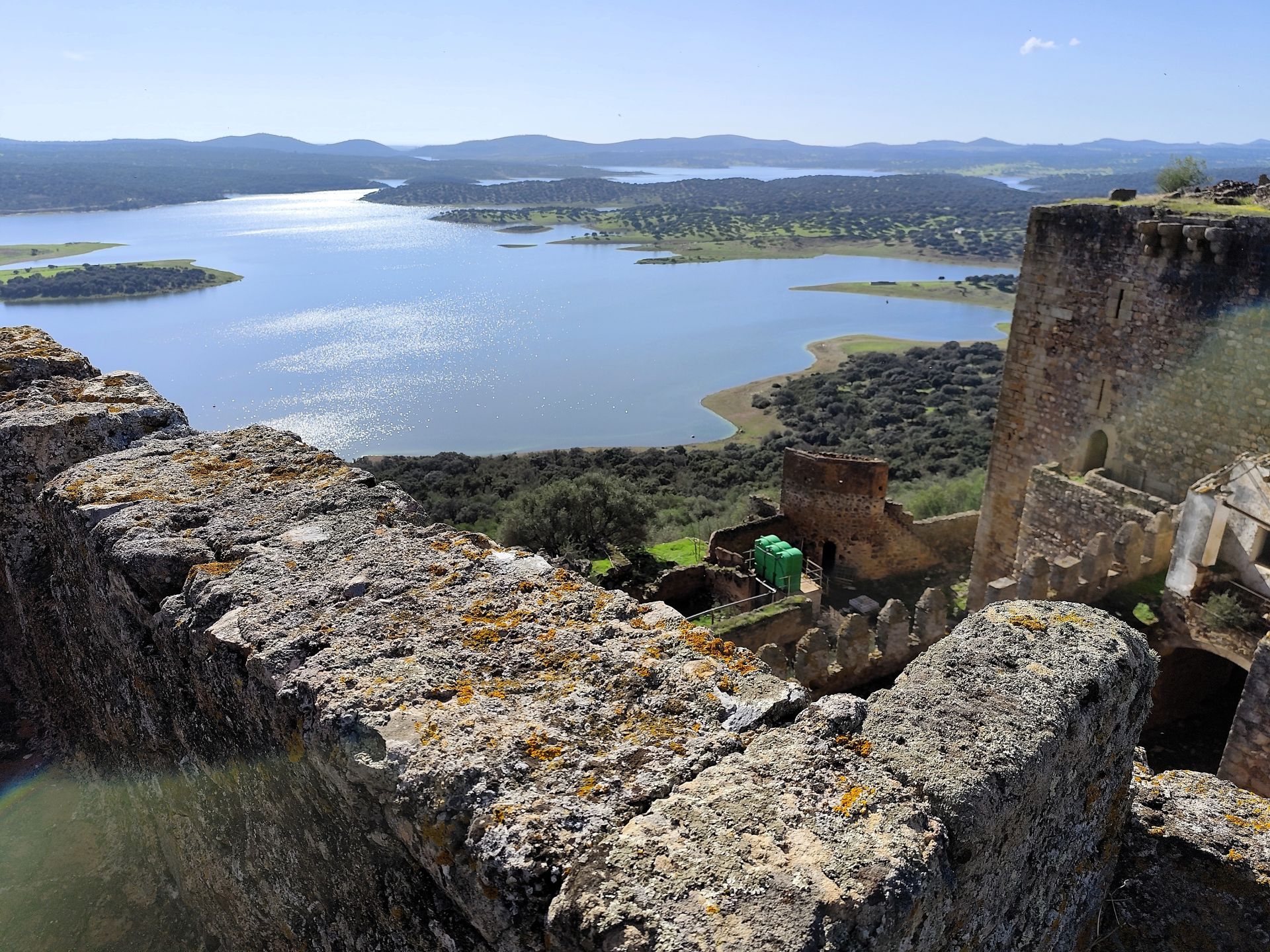 Obras de conversión del Castillo de Azagala en establecimiento hotelero