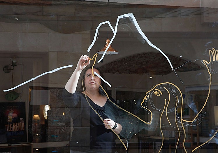 María Polán, durante su intervención en La Puerta de Tannhäuser.