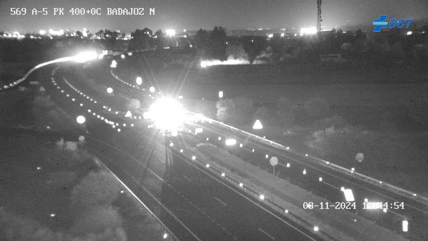 Desvío a la altura del kilómetro 400 de la A-5.