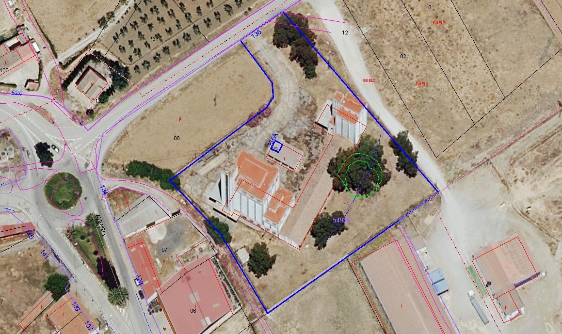 Localización del silo de Azuaga.