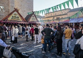 Imagen del mercado medieval del año pasado en Cáceres.