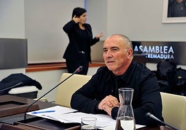 Pedro Calderón, durante su comparecencia este miércoles en la Asamblea.