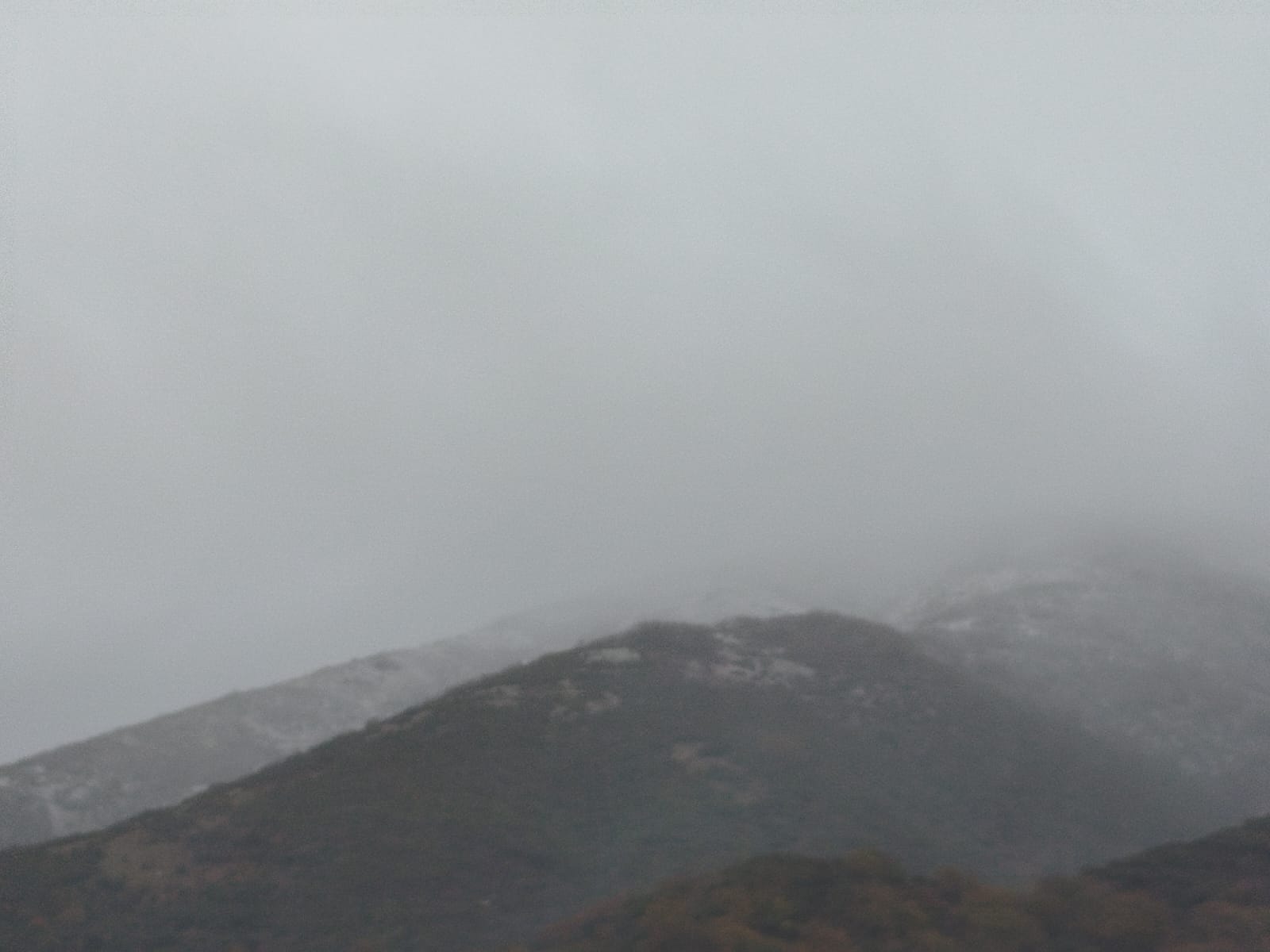 Aspecto que presentaba el Alto de Los Sillares en la tarde de este miércoles.