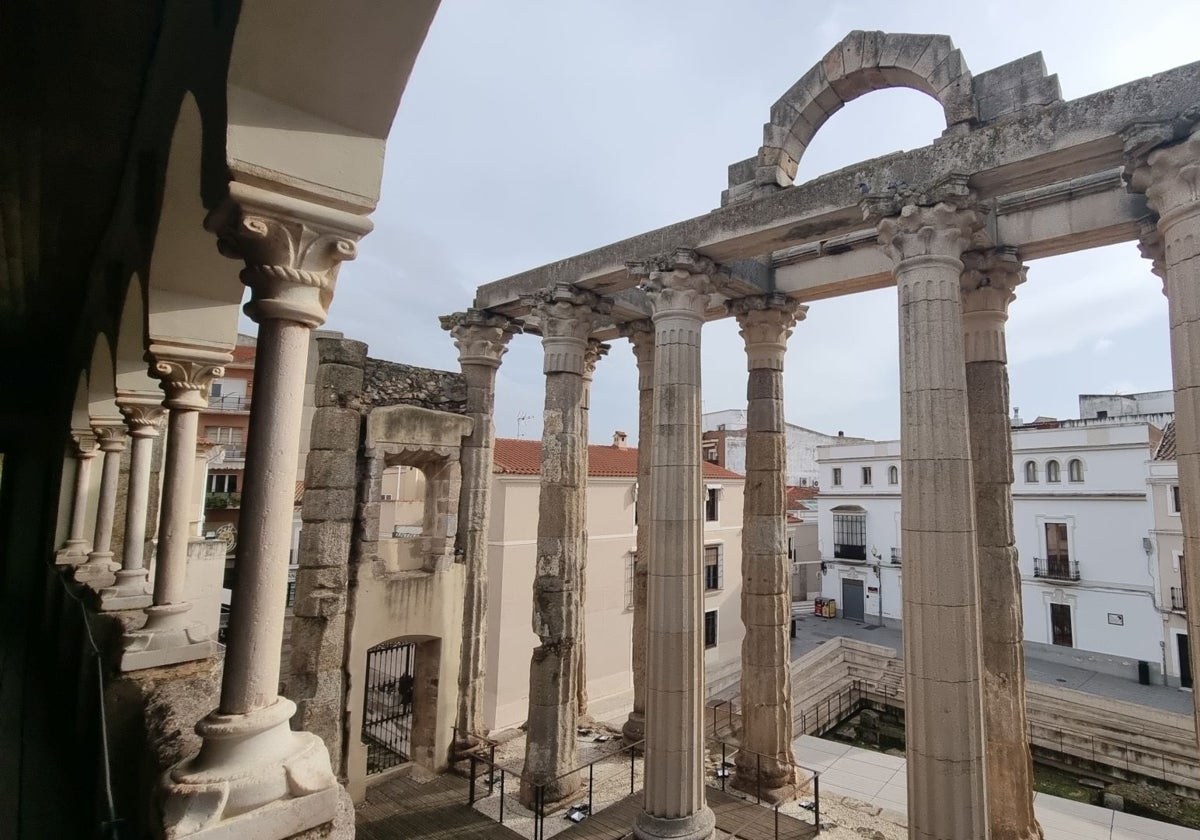 El Consorcio de Mérida certifica el buen estado de conservación del Templo de Diana