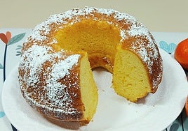 Bizcocho rápido de mandarina