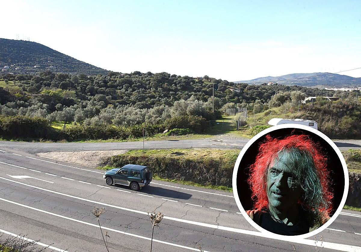 Entrada a la finca El Goterón, en la falda de Santa Bárbara.