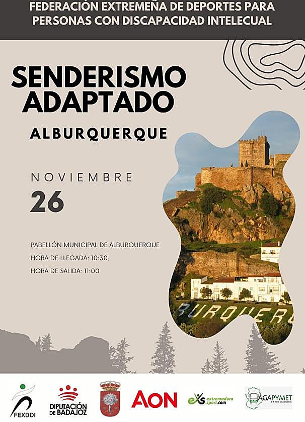 Cartel anunciador de la ruta