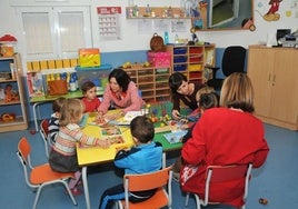 Aula de Educación Infantil en Extremadura.