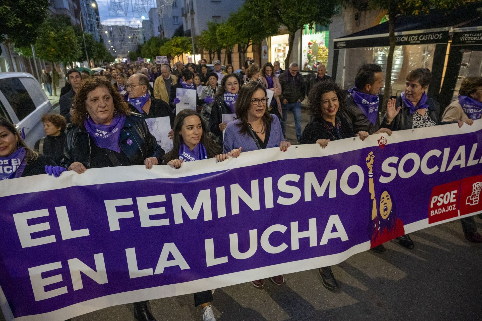 Las calles de Extremadura claman contra la violencia machista