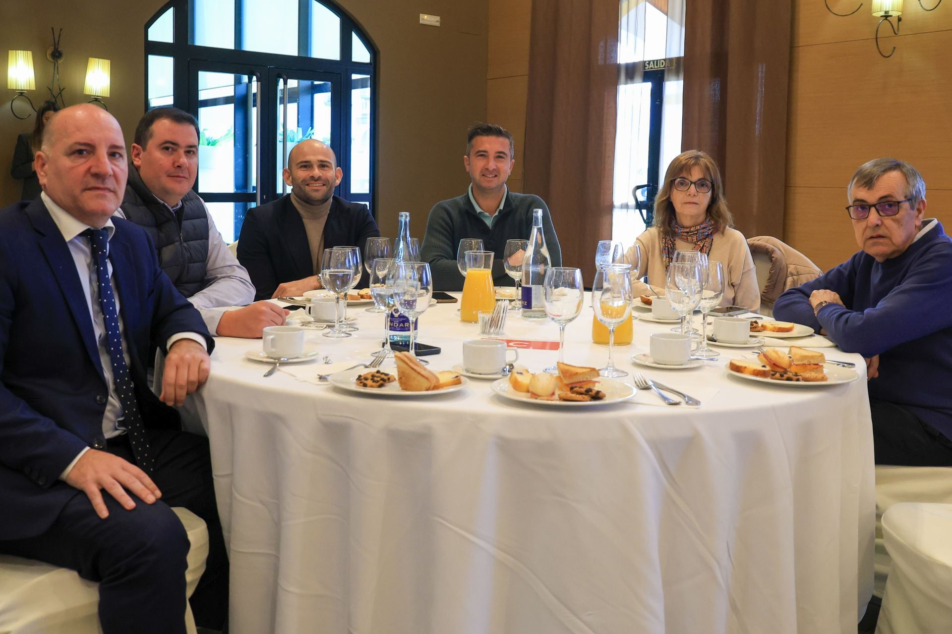 José Sánchez, Justo Redondo, Alejandro Santos, Juan Antonio Cañamero, Catalina Tello y Juan Collado.