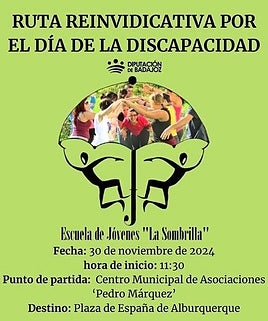 Cartel anunciador de la ruta