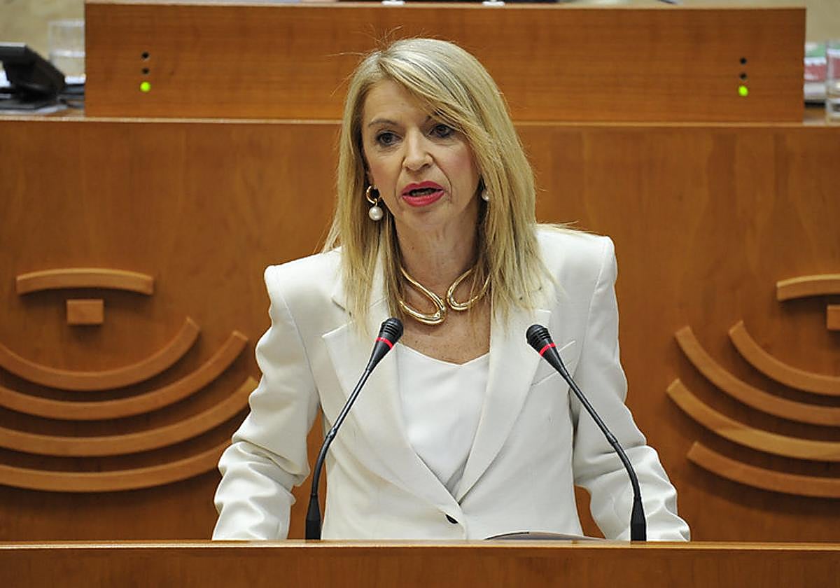 La portavoz socialista en la Asamblea de Extremadura, Piedad Álvarez.