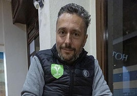 Quini Romero, la pasada semana en un hotel de Cáceres.