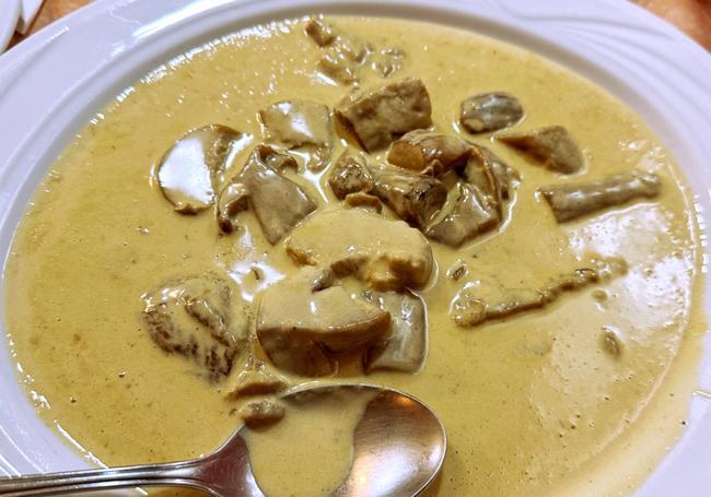 Boletus a la crema.
