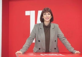 La diputada llerenense Ana Fernández, en la sede regional del PSOE en Mérida.