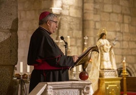 Monseñor José Rodríguez Carballo, en el pregón de este viernes.