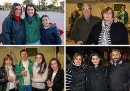 Varios de los familiares que aguardan este domingo en el cuartel a sus seres queridos, que llegan con varias horas de retraso.