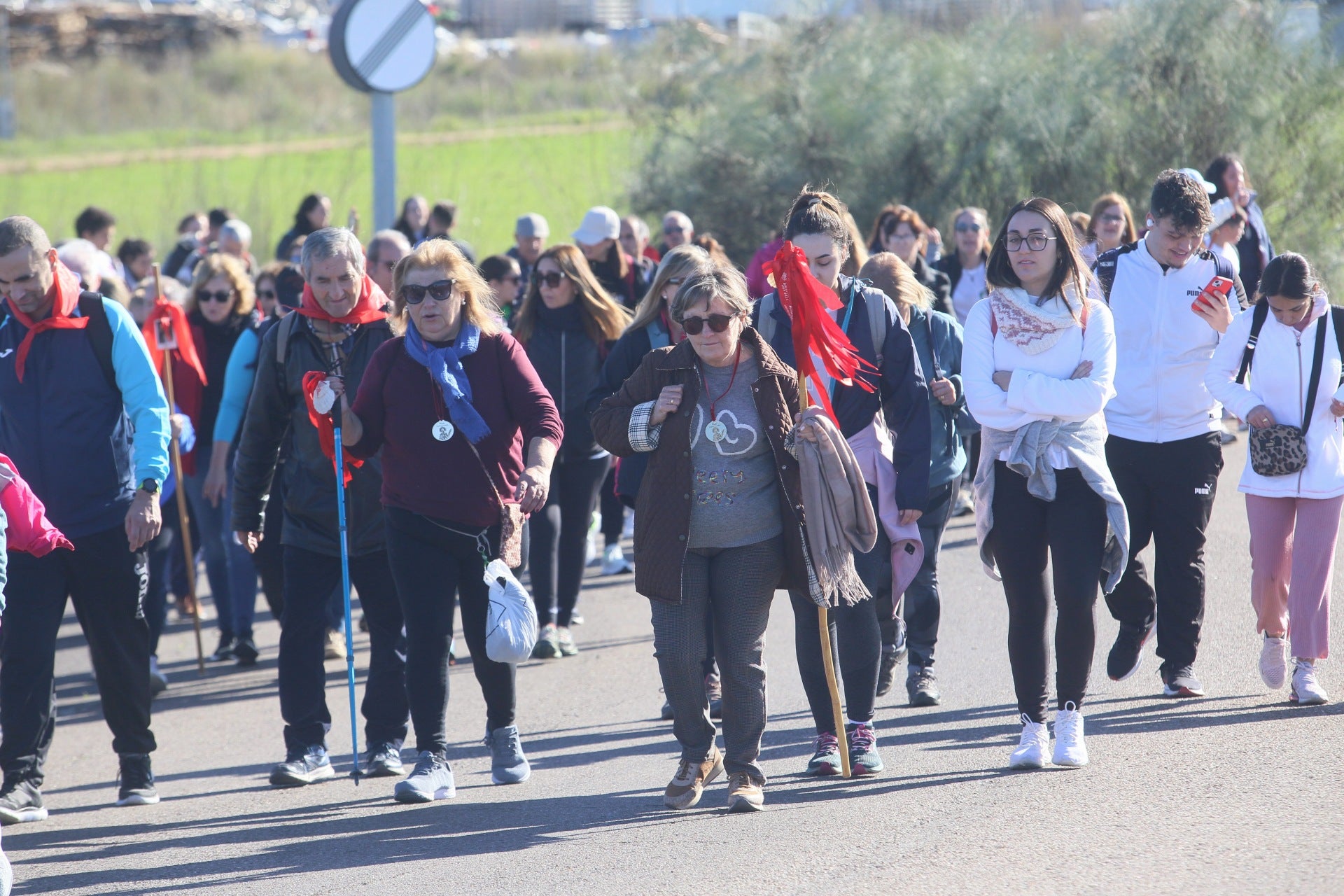 Los fieles de la mártir recorren los 20 kilómetros hasta Perales