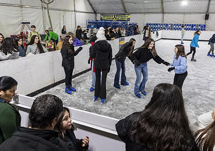Pista de patinaje en Plasencia.