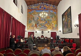 Celebración del último pleno municipal