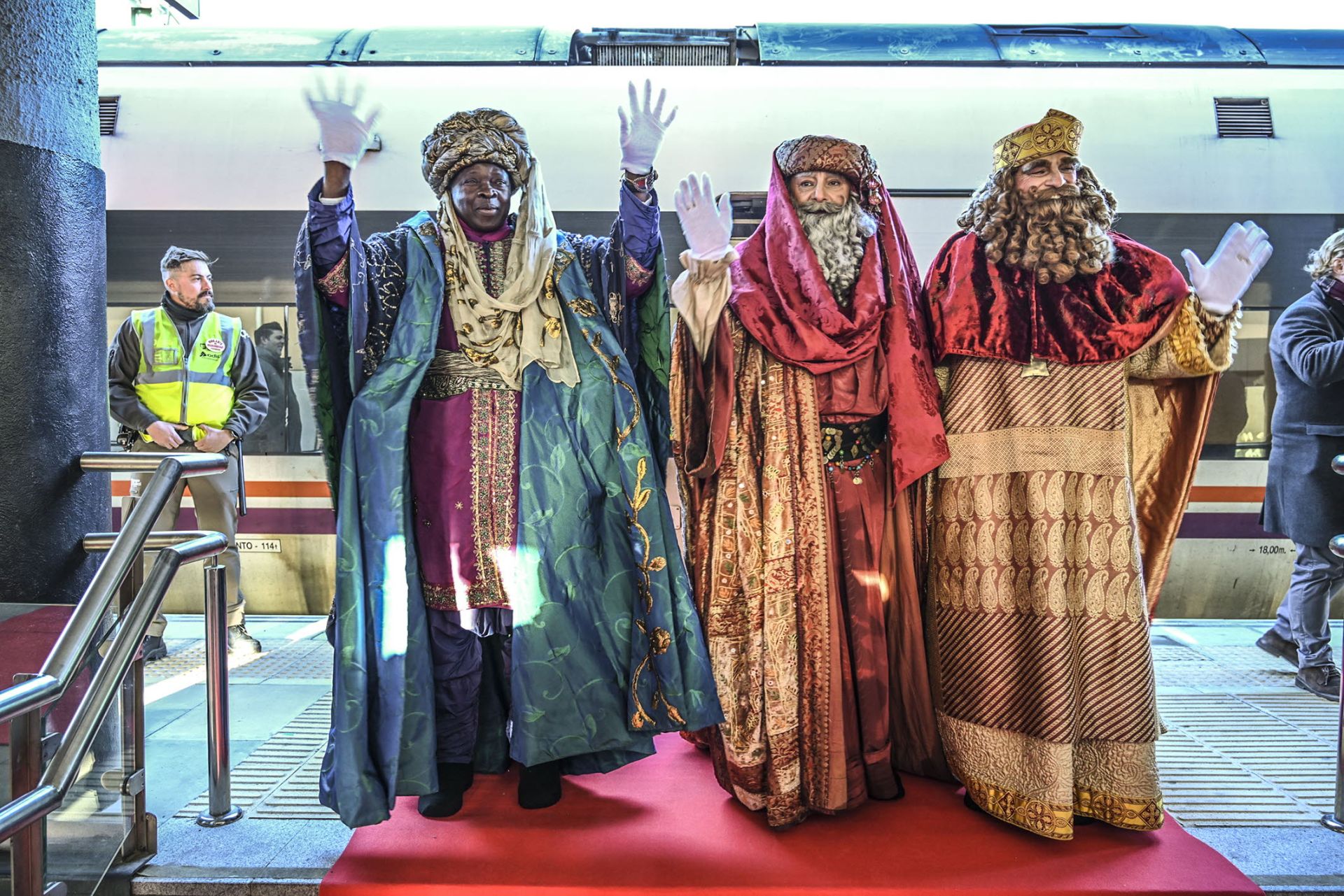 Llegada de los Reyes Magos a la ciudad de Badajoz.