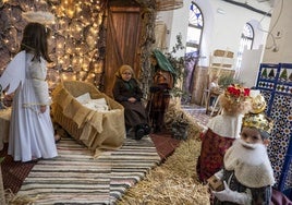 Belén viviente en el colegio Santo Ángel de Badajoz.