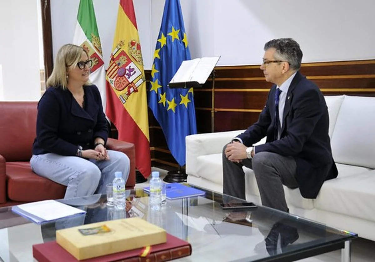 El fiscal superior de Extremadura, Francisco Javier Montero Juanes, durante la comparecencia de hoy