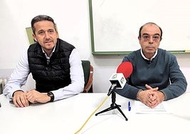 Víctor Píriz y Luis Paniagua, del PP de Alburquerque
