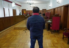 El acusado durante el juicio, celebrado el martes pasado en Badajoz.