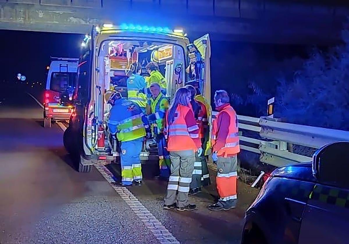 Recursos sanitarios en el lugar del suceso.